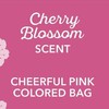 Odorshield Small Drawstring Trash Bags, 4 Gal, Pink, Cherry Blossom,