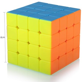Maomaoyu 4x4 4x4x4 Cube,Speed Magic Cube 4x4,Easy Turning 3D Puzzle Cube Games Toy Presents for Kids Adults (Stickerless)