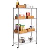 Seville Classics Bamboo Wood Storage Bins Organizer Boxes for Kitchen