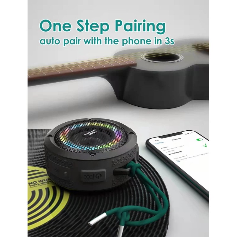 SKYWING Soundace S6 Bluetooth Shower Speaker – IPX7 Waterproof Portable