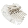 Heart Shaped Thumb Piano Mini Portable Transparent Crystal 8 Keys