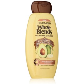 Garnier Whole Blends Nourishing Shampoo, Avocado Oil & Shea Butter Extracts 12.50 oz ( Pack of 3)