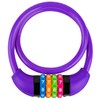GOLDPOOL Children's Bicycle Lock Purple Bicycle Lock with Numbers 650