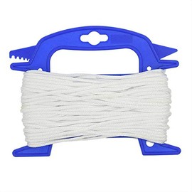 PAT Europe B.V. Tension Line Awning Tent Cord Awning on Reel Tent Line (White, 20)