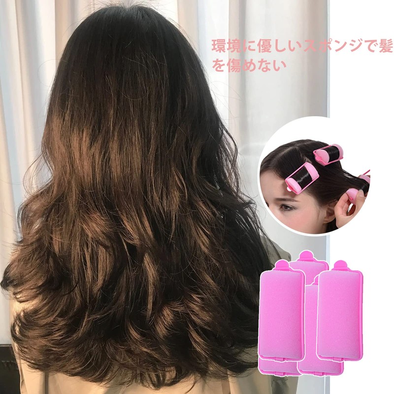 27 Pieces Sponge Curler Hair Roller, 5 Different Sizes, Curly