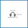 A ABSOPRO 3pcs Turbocharger Actuator Wastegate Circlip E Clip Pin