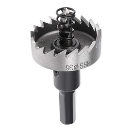 sourcingmap 36mm High Speed Steel HSS Drill Bit Hole Saw Cutter for Metal Alloy Wood