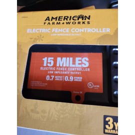 American Farmworks Am. Farm Works 15 Mile AC  Electric Fence Controller Low-Impedance New In Box