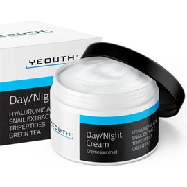 YEOUTH Day Cream and Night Cream with Hyaluronic Acid and Snail Extract, 118ml (4oz), Moisturizing Cream, Face Cream, Facial Cream for Women and Men, Moisturizing Skincare