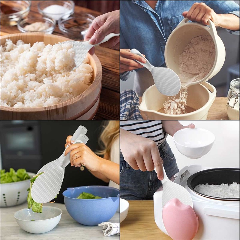 2 Pcs Non-stick Standing Rice Serving Spoon - Non Stick