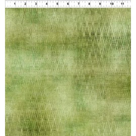 In The Beginning Botanical by Jason Yenter 8BL1 Leaf Diamonds Green