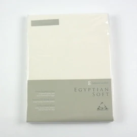 Catherine Lansfield CL Home 200 Thread Count Cotton Egyptian Double Flat Sheet, Cream