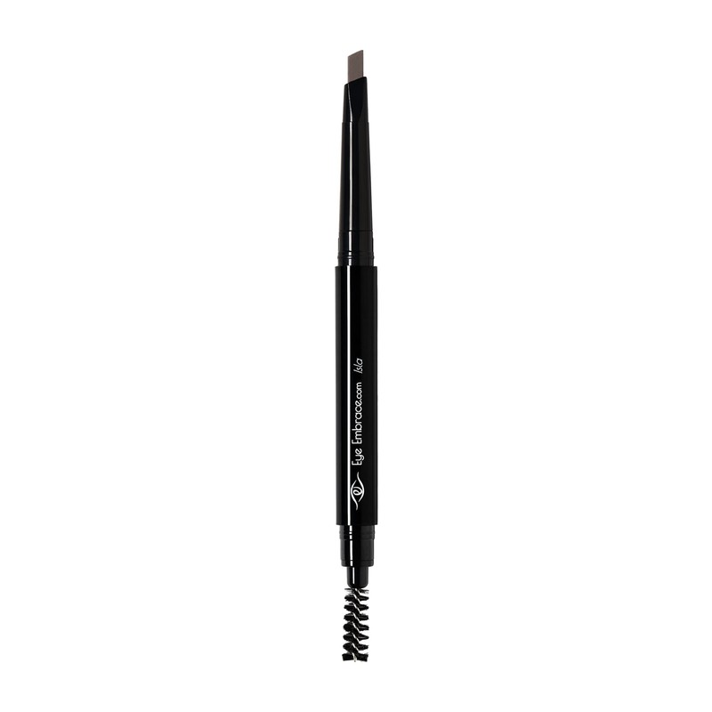 Eye Embrace Isla: Medium Brown-Gray Eyebrow Pencil – Waterproof, Double-Ended