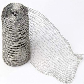 Rimikuru Soft Stainless Steel Net, Rat Netting Sheet, Slugs, Snails, Bats, Snakes, Intrusion Prevention, 6.0 inches (15.2 x 3 m)