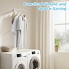 Alise Wall Mounted Clothes Drying Rack,Swivel Clothes Hanger,White,1Pcs