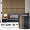 2Pcs Wood Slat Acoustic Panels for Wall - 47.2in x