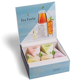 Tea Forte Tea Over Ice Sampler, infusores de té helado tamaño jarra, té negro, té verde, té de hierbas, té blanco, 5 unidades (paquete de 1)