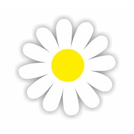 Sea View Stickers 18 Daisy Flower Stickers