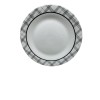 White Royal Norfolk Black/White Plaid Dinner/Serving Plate 10.5”.