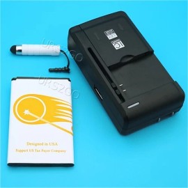 For LG 3220mAh Battery Universal WALL Charger Stylus for Straight Talk LG Rebel 2 L57BL