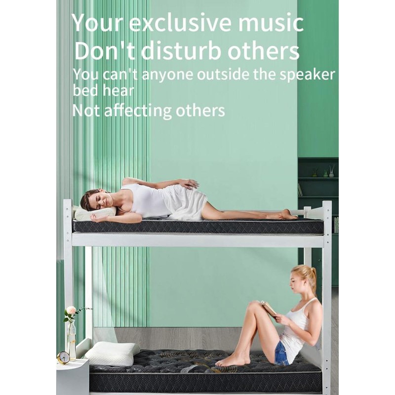 Denash Bone Conduction Bluetooth Pillow Speaker, 15-Hour Sleep Speaker with