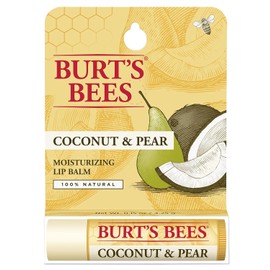 Burt 's Bees Hidratante Bálsamo de Labios, Coco & Pear 100% Natural Con Cera de abejas & Extractos de Fruta – 1 tubo