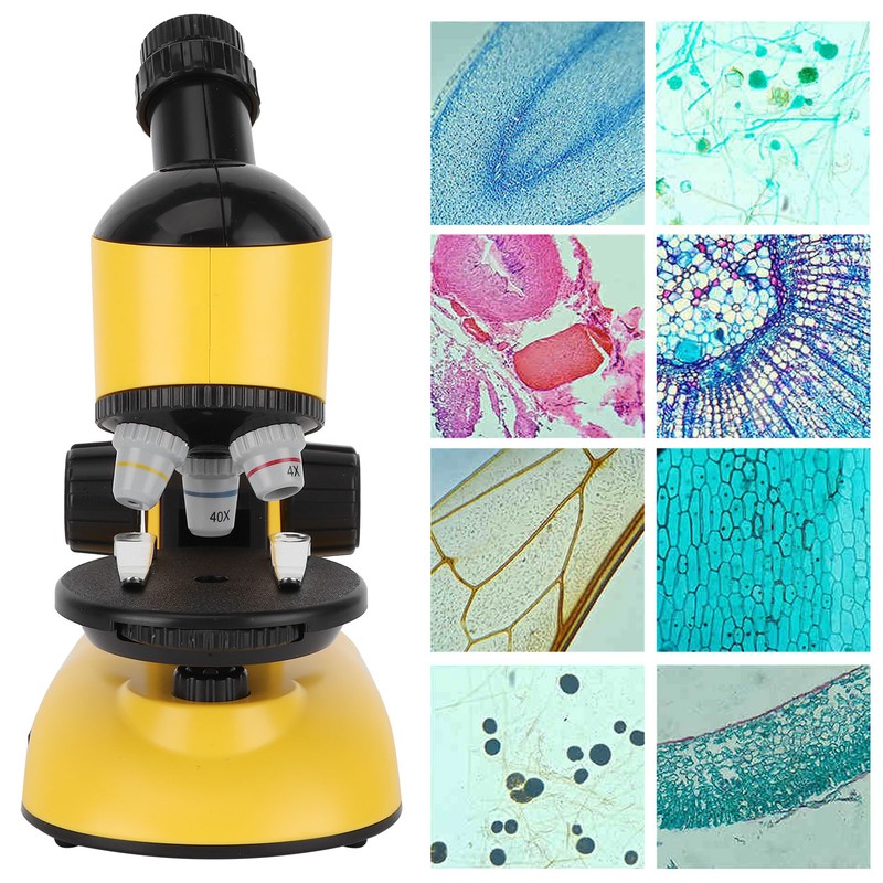 40X-1200X Kids Microscope with 360 Rotation Head Educational Toy for