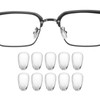 HARFINGTON 5 Pairs Eyeglass Nose Pad 4mm Thickness PVC Anti-Slip