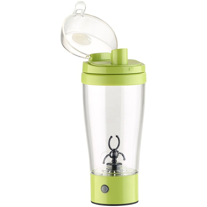 Rosenstein & Söhne Shaker: Self-Stirring Drinking Cup with Electric Whisk,
