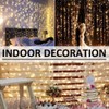 Solhice LED Curtain Lights Outdoor 40ft x10ft, 800 LED Plug