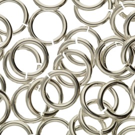 The Beadsmith Sterling Silver JumpLocks – 8 mm Jump Rings, 16 Gauge, 50pc