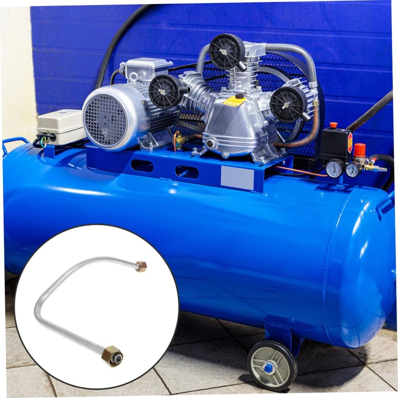 SHINEOFI 2pcs Aluminum Air Compressor Lightweight Durable Replacement Parts Compatibility