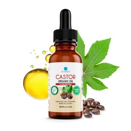 Dr. Robaina Aceite De Ricino Orgánico 100 Puro Prensado En Frío Para El Crecimiento Del Cabello Hidratación Profunda De La Piel Y Fortalecimiento De  