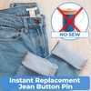 Botones para jeans, 8 juegos de botones de metal de
