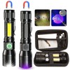 Black Light UV Light, 3-in-1 Rechargeable 1000 Lumens UV Flashlight,
