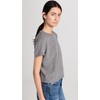 perfectwhitetee Women's Harley Cotton Boxy Crew Tee, Heather Grey, S