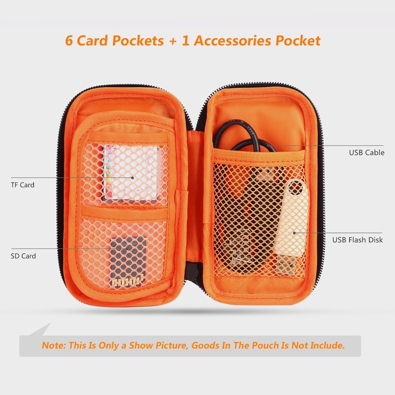 K&F Concept Small Semi-Hard Pouch for 6 Memory Cards