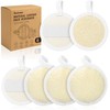 Exfoliante facial de lufa natural – Pack de 6 almohadillas