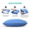 AMEHA 100% Brushed Microfiber Pillow Cases 2 Pack, Super Soft