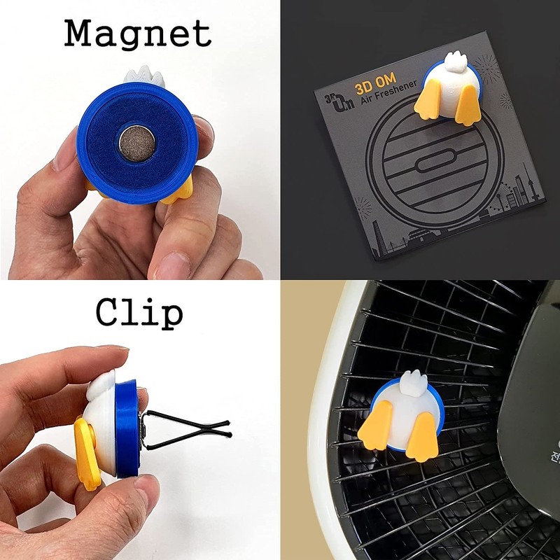 3D OM, Air Freshener Duck(blue) for car, Stylish Fun-3D Printing