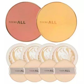 Unknown 티니올 오리지널 크리미 팩트 본품 2개 + 리필 4개 세트 러브콜 에디션 (견미리팩트) Tiniol Original Creamy Pact Set 2 Pieces + 4 Refills Love Call Edition (Gyeonmiri Pact) [Love Call Edition No. 21 Set]