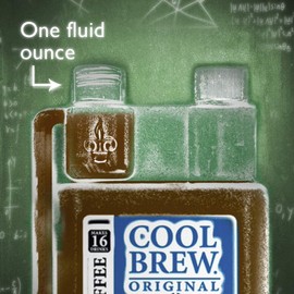 CoolBrew Chocolate Almond 6 Pack - 16 DRINKS PER BOTTLE - Fresh Cold Brew Liquid Concentrate - For Iced or Hot Coffee, Unsweetened, No Preservatives