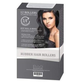 My Beauty Spot Professional Salon Quality Rubber Hair Rollers (Light Pink)