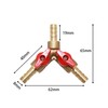 Joywayus 5/16" Hose Barb, Y shaped Type 3 way Union