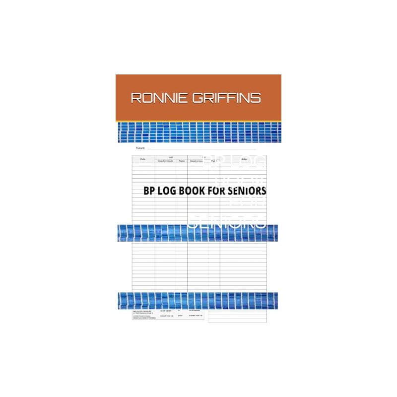 BP LOG BOOK FOR SENIORS