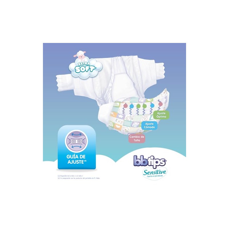 Bbtips Pañal Bebé Sensitive Talla 5 Extra Grande 160 Piezas,