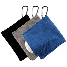 MITUKE Golf Towel, Golf Accessories, Golf Ball Wipe, Convenient Goods, Carabiner Included, Cleaning Towel, Portable, Waterproof, For Golf Cleaning