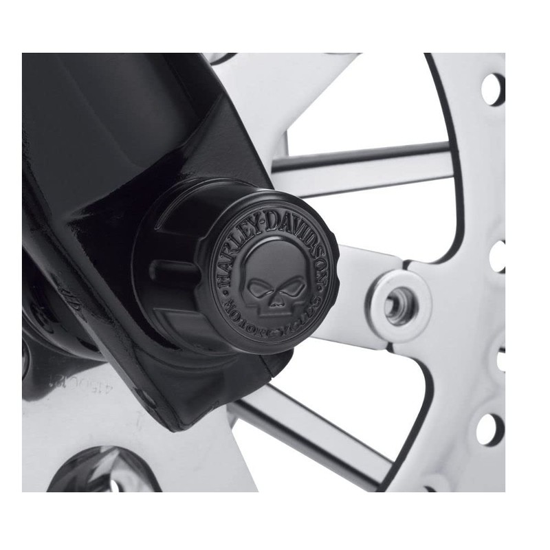 Harley Davidson Skull Front Axle Nut Cover Black 43000096