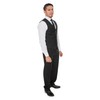 King Formal Wear Elegant Men's Black Two Button Three Piece