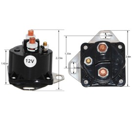 YIXIN Starter Solenoid Relay 12V 3 Post Compatible with Ford Mustang Super Duty E5TZ-11450-A E7TZ-11450-B E9TZ-11450-A E9TZ-11450-B SW1951 SW1951A SW1951B SW1951C 15-437 15-450